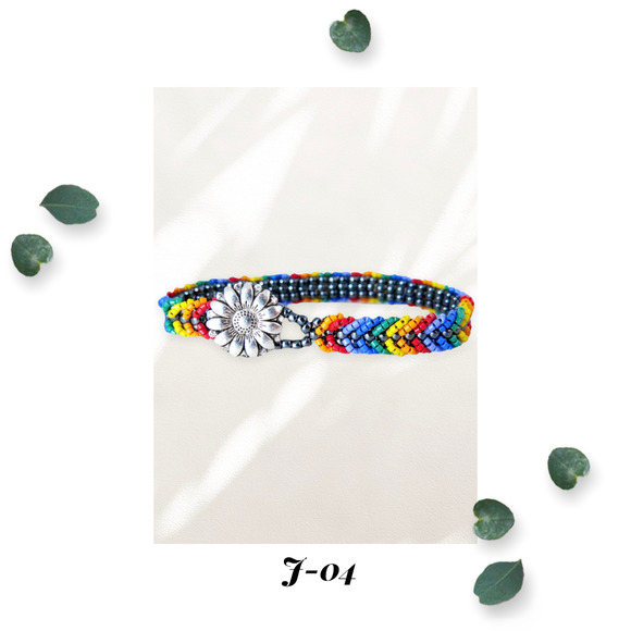 Sunshine Rainbow Pride - Chevron Tennis Bracelet - Gay Pride Bracelet - Picture 1 of 4